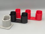 Parkside X12V Battery Holder: Wall Mount Tool Organizer