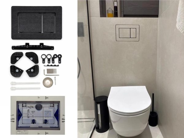 3D Printed Tile-In Flush Button – Compatible with Geberit Sigma, Delta, TECE – Modern Bathroom Upgrade